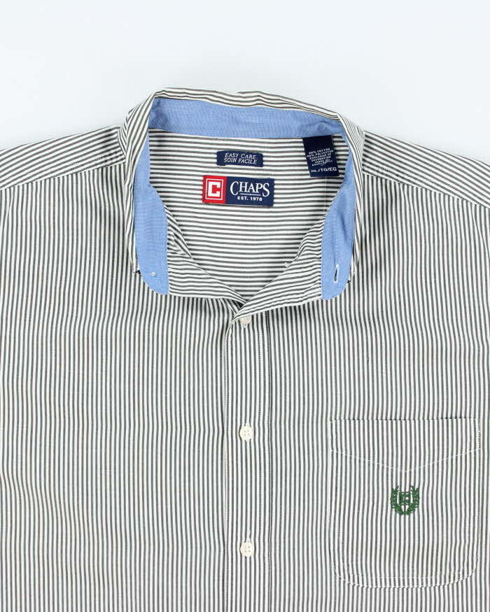 Vintage Chaps Striped Long Sleeve Shirt - XL