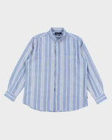 Vintage Nautica Striped Button Up Shirt - L