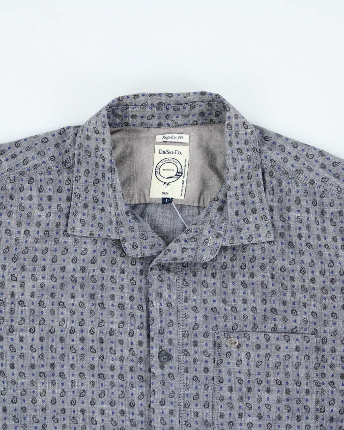Vintage Y2K Diesel Paisley Button Up Shirt - L