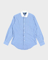 Vintage Ralph Lauren Striped Button Up Work Shirt - M