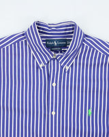Vintage Ralph Lauren Striped Oversized Long Sleeve Shirt - L