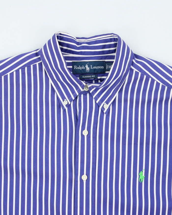 Vintage Ralph Lauren Striped Oversized Long Sleeve Shirt - L