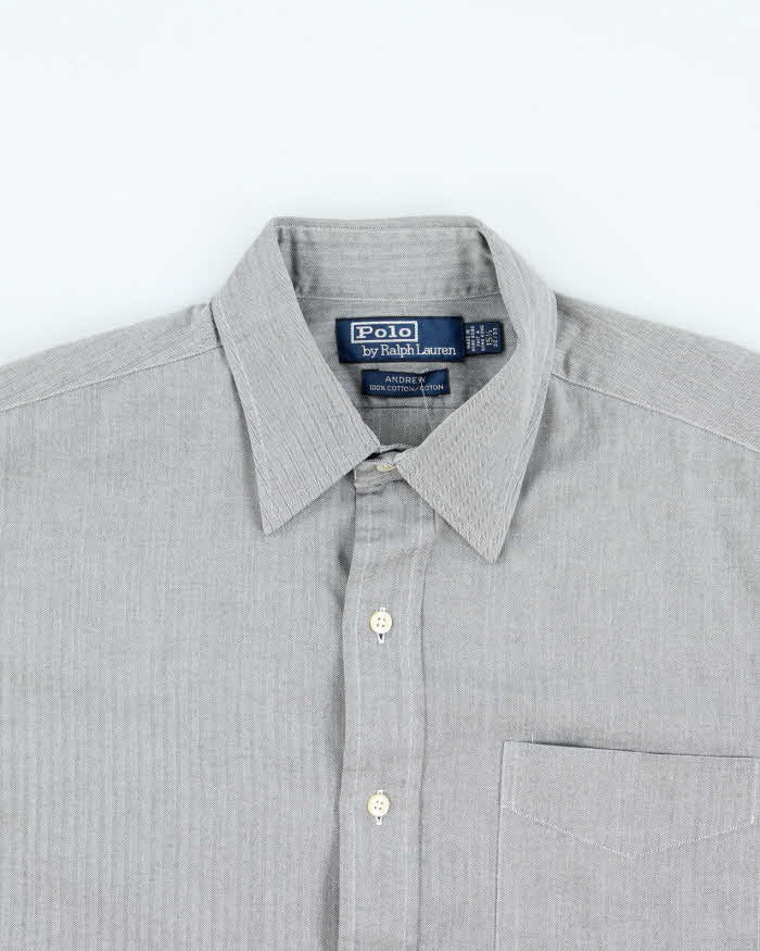 Vintage Ralph Lauren Plain Button Up Shirt - L