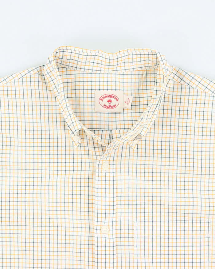 Vintage Brooks Brothers Checked Oversized Long Sleeve Shirt - XL