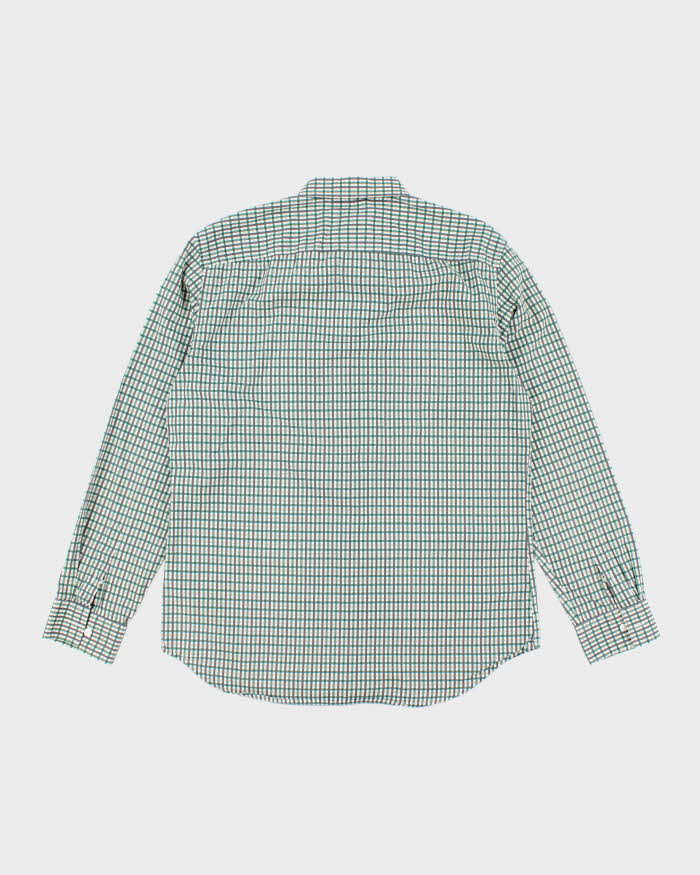 Vintage 00s Armani Exchange Checked Long Sleeve Shirt - M