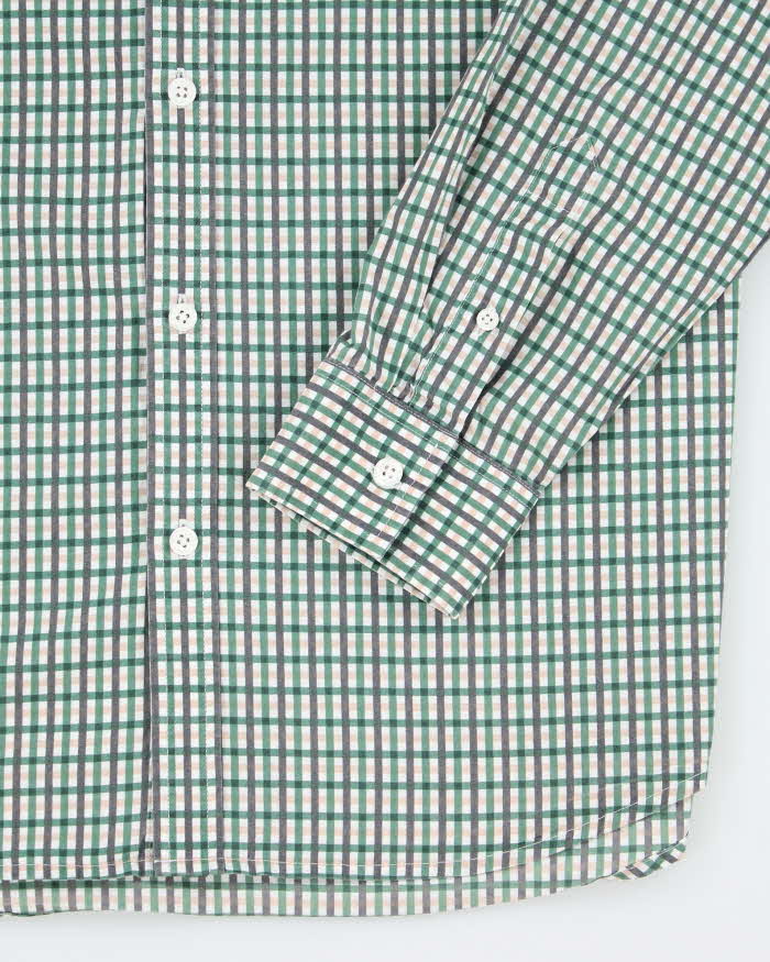 Vintage 00s Armani Exchange Checked Long Sleeve Shirt - M