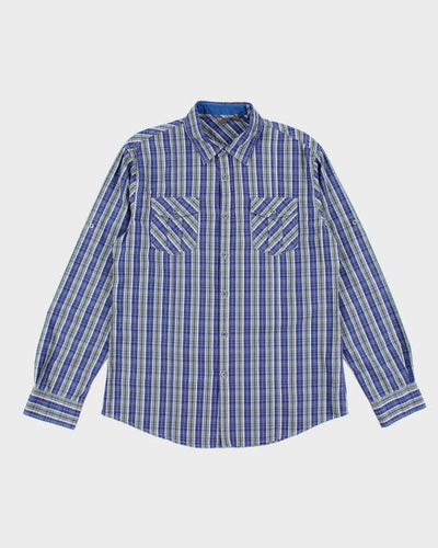 Vintage Y2k 00s Esprit Checked Long Sleeve Shirt - L