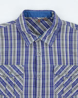 Vintage Y2k 00s Esprit Checked Long Sleeve Shirt - L