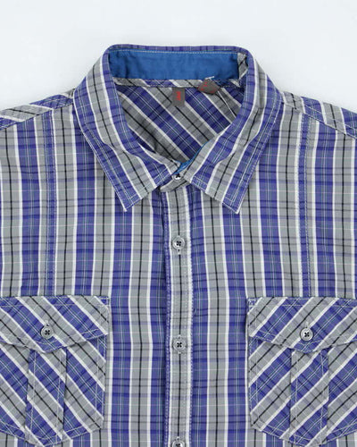 Vintage Y2k 00s Esprit Checked Long Sleeve Shirt - L