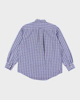 Vintage Izod Checked Long Sleeve Shirt - L