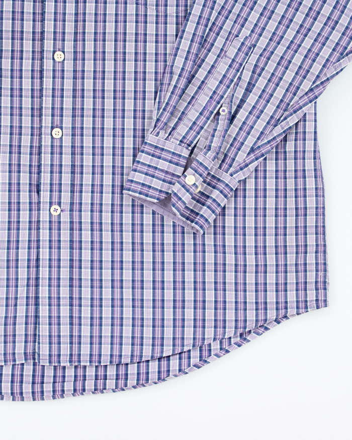 Vintage Izod Checked Long Sleeve Shirt - L