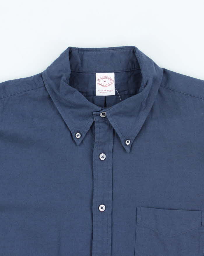 Vintage Brooks Brothers Cotton & Wool Blend Oversized Long Sleeve Shirt - XL