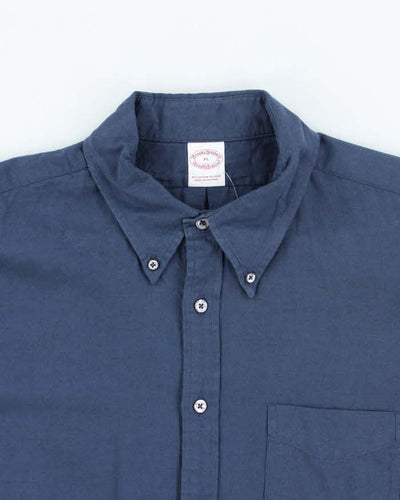 Vintage Brooks Brothers Cotton & Wool Blend Oversized Long Sleeve Shirt - XL