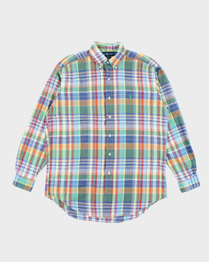 Vintage Ralph Lauren Checked Oversized Long Sleeve Shirt - M