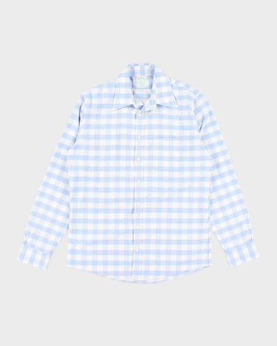 Vintage Brooks Brothers Checked Boxy Long Sleeve Shirt - M
