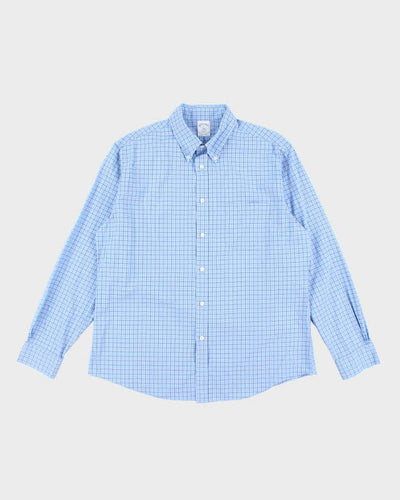 Vintage Brooks Brothers Checked Oversized Long Sleeve Shirt - L