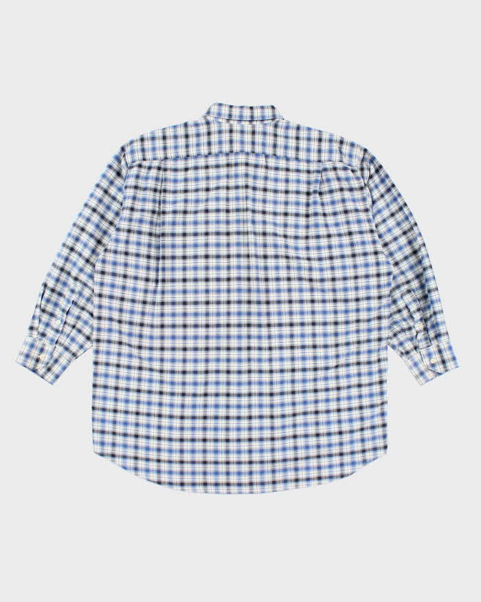 Vintage 90s Lacoste Checked Long Sleeve Shirt - XXL