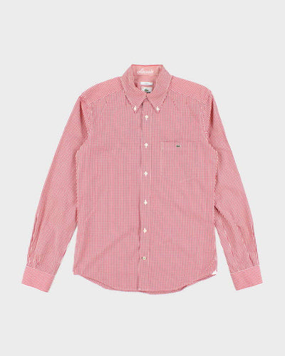 Vintage Lacoste Checked Long Sleeve Shirt - M