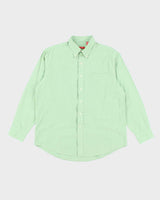 Vintage Izod Checked Oversized Boxy Long Sleeve Shirt - L