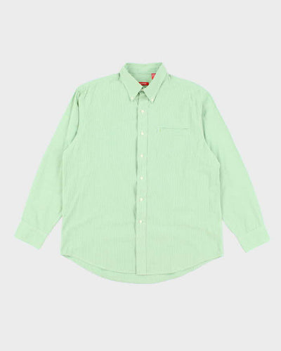 Vintage Izod Checked Oversized Boxy Long Sleeve Shirt - L