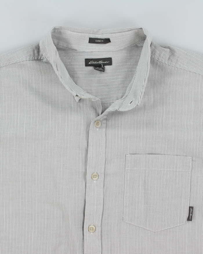 Vintage Eddie Bauer Striped Oversized Long Sleeve Shirt - XL