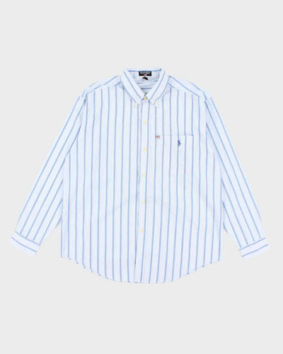 Vintage Polo Jeans Ralph Lauren Checked Oversized Long Sleeve Shirt - L