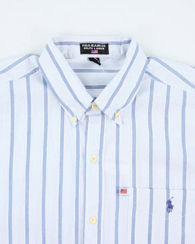 Vintage Polo Jeans Ralph Lauren Checked Oversized Long Sleeve Shirt - L
