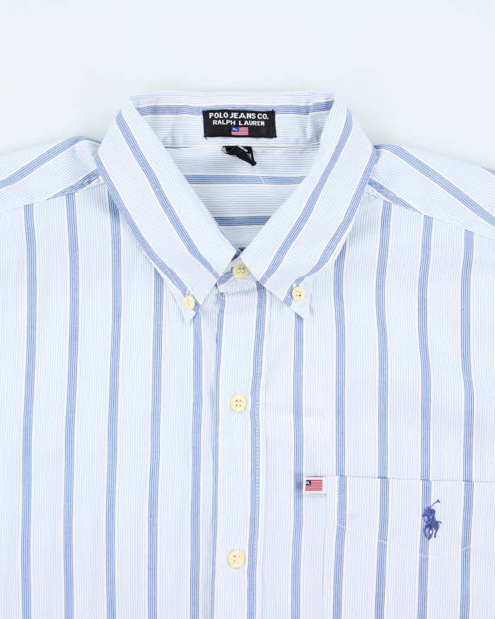 Vintage Polo Jeans Ralph Lauren Checked Oversized Long Sleeve Shirt - L