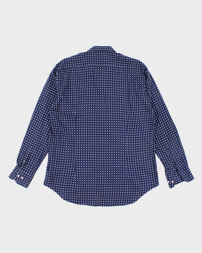 Vintage Etro Polka Dot Long Sleeve Shirt - L