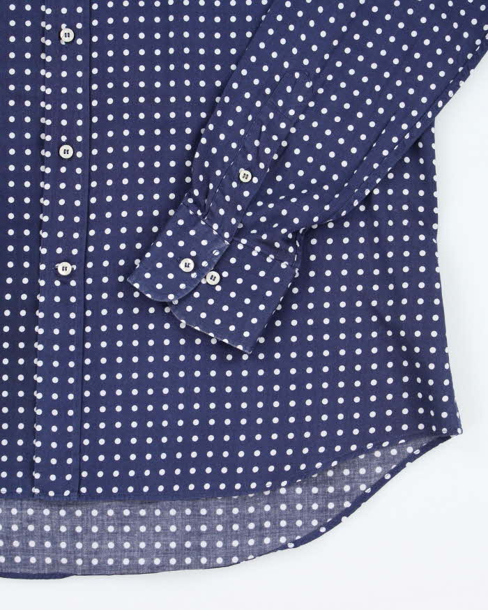 Vintage Etro Polka Dot Long Sleeve Shirt - L