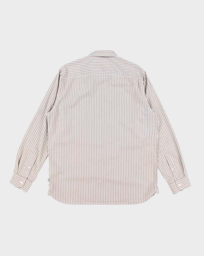 Vintage 00s Timberland Striped Oversized Long Sleeve Shirt - L
