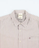 Vintage 00s Timberland Striped Oversized Long Sleeve Shirt - L