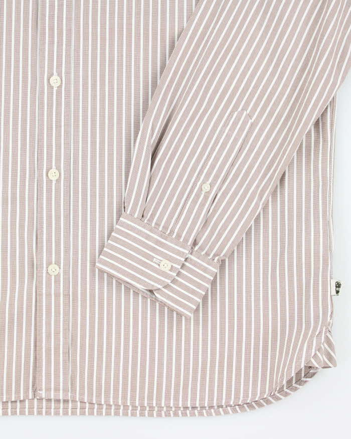 Vintage 00s Timberland Striped Oversized Long Sleeve Shirt - L