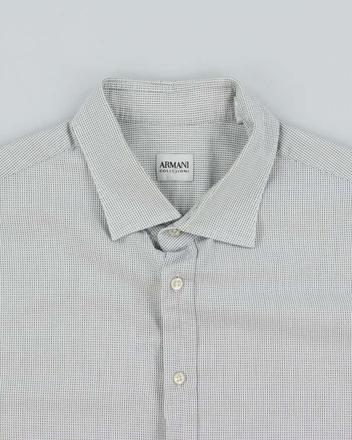Vintage 00s Armani Long Sleeve Shirt - L