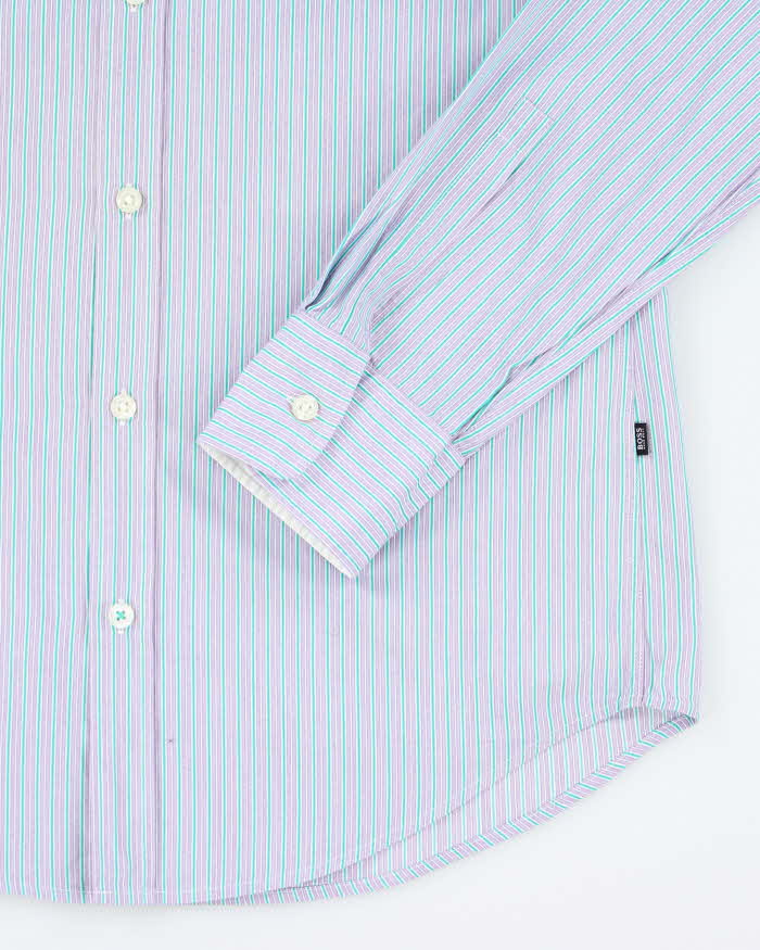 Vintage Hugo Boss Stripe Long Sleeve Shirt - S
