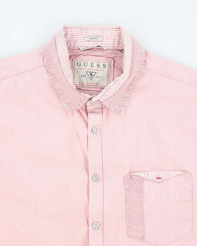 Vintage Y2k 00s Guess Striped Long Sleeve Shirt - S