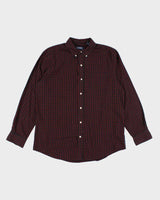 Vintage Chaps Checked Oversized Long Sleeve Shirt - L