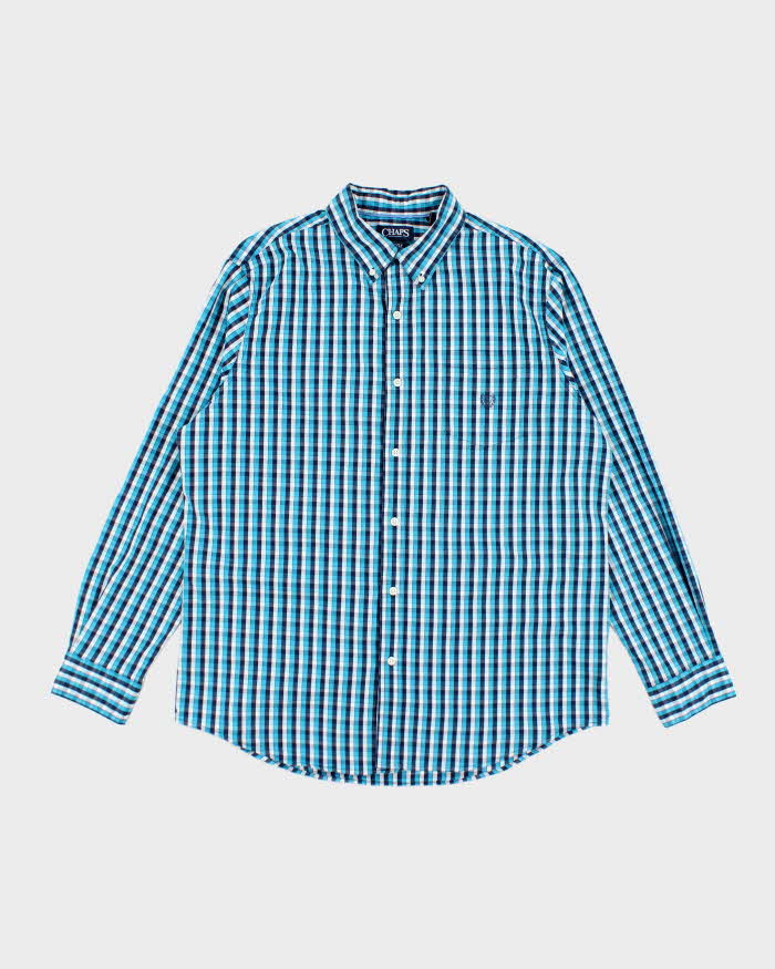 Vintage Chaps Checked Long Sleeve Shirt - XL