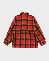 Vintage 70's Big Horn Wool Snap Button Flannel Shirt Coat - L