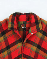 Vintage 70's Big Horn Wool Snap Button Flannel Shirt Coat - L