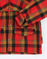 Vintage 70's Big Horn Wool Snap Button Flannel Shirt Coat - L