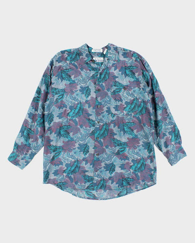 Vintage Club International Pattern Silk Shirt - XL