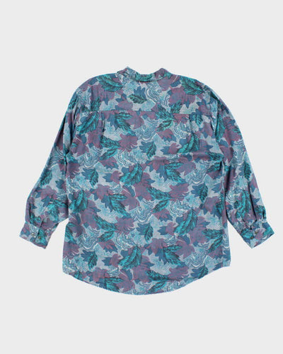 Vintage Club International Pattern Silk Shirt - XL
