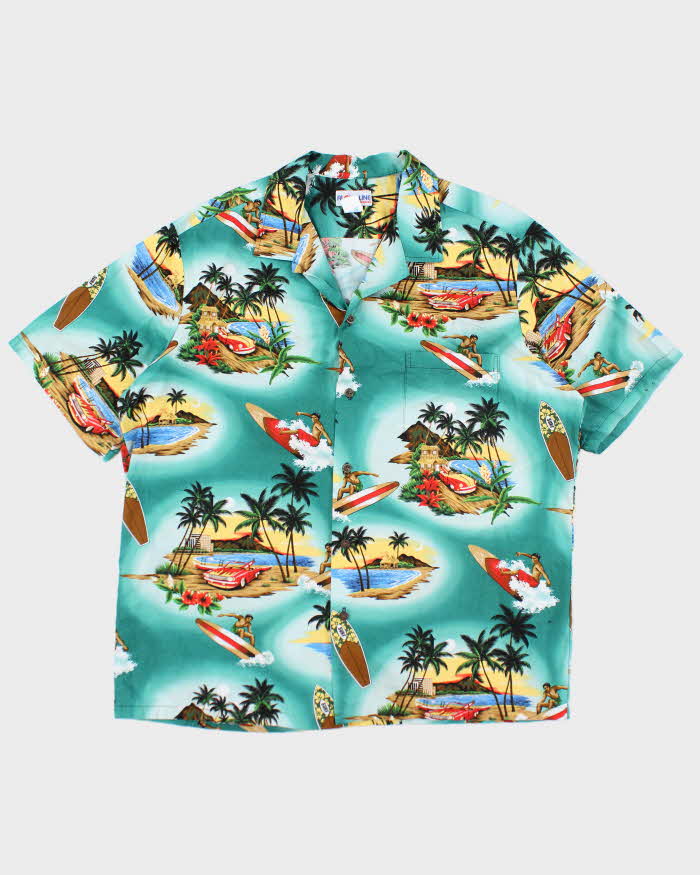 Vintage 80s Aloha Line Hawaiian Shirt - L