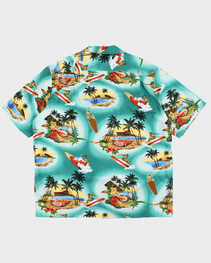 Vintage 80s Aloha Line Hawaiian Shirt - L