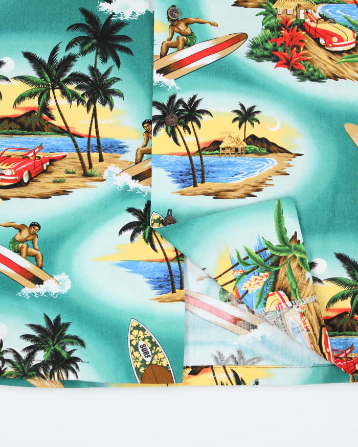 Vintage 80s Aloha Line Hawaiian Shirt - L
