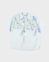 Vintage 90s Visitor Silk Hawaiian Shirt - L