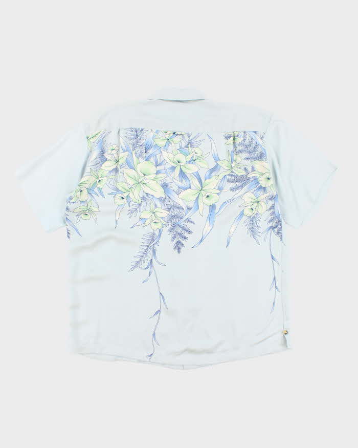 Vintage 90s Visitor Silk Hawaiian Shirt - L