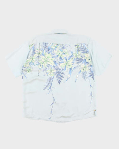 Vintage 90s Visitor Silk Hawaiian Shirt - L