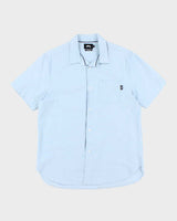 Stussy Blue Short Sleeve Shirt - L